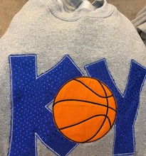 Load image into Gallery viewer, Kentucky basketball sweatshirt, Adult, Youth, Toddler Ky sweatshirt, Kentucky shirt,  Applique,