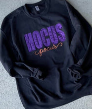 Load image into Gallery viewer, Hocus Pocus sweatshirt| Halloween sweatshirt | Fall Sweatshirt | Applique | Embroidered |