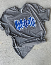 Load image into Gallery viewer, Wildcats Shirt, CATS shirt, Embroidered shirt, School Spirit shirt, Game Day, School mascot