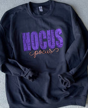 Load image into Gallery viewer, Hocus Pocus sweatshirt| Halloween sweatshirt | Fall Sweatshirt | Applique | Embroidered |