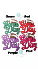 Load image into Gallery viewer, Football Game Day sweatshirt, Chenille patch, Crewneck sweatshirt, Custom team colors, football sweatshirt