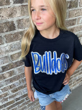 Load image into Gallery viewer, Bulldogs Shirt, Custom school mascot tee, School spirit tee, Embroidered shirt, Mascot, School Spirit shirt, Game Day,