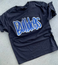 Load image into Gallery viewer, Bulldogs Shirt, Custom school mascot tee, School spirit tee, Embroidered shirt, Mascot, School Spirit shirt, Game Day,
