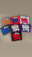 Load image into Gallery viewer, Gameday Football Chenille patch sweatshirt, Choose your team colors, College football, NFL, trendy, school sweatshirt,