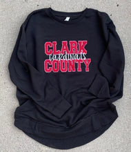 Load image into Gallery viewer, Cardinals sweatshirt | Custom School Spirit sweatshirt | Women’s oversized sweatshirt | Clark County| Embroidered sweatshirt | Mascot