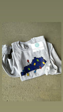 Load image into Gallery viewer, Christmas lights state crewneck- Merry Christmas, Kentucky Christmas sweatshirt, Christmas lights, KY Christmas, Christmas party shirt