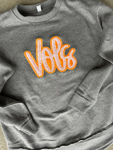 Load image into Gallery viewer, Vols sweatshirt, Sequin, Velour, Velvet, Gameday, Vols shirt, Embroidered