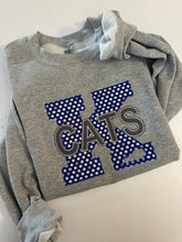 Load image into Gallery viewer, Kentucky Block K polka dot sweatshirt | CATS sweatshirt | Embroidered sweatshirt | State of Kentucky | Polka Dot  | Kentucky Shirt