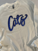 Load image into Gallery viewer, Wildcats sequin sweatshirt, Women’s, KY shirt, Kentucky game day, Wildcats, Ky, CATS, sequin, Bling