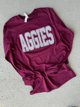 Load image into Gallery viewer, Aggies sequin shirt