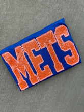 Load image into Gallery viewer, Mets baseball sequin shirt | Mets baseball | sparkle| Adult Toddler Youth Kids | Gameday |Mets mascot |Embroidered |T ball mom shirt