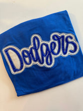 Load image into Gallery viewer, Dodgers baseball shirt | Dodgers baseball | metallic | Adult Toddler Youth Kids | Gameday |Dodgers mascot |Embroidered| baseball| t ball