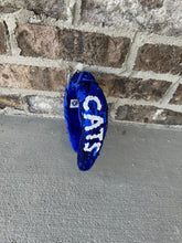 Load image into Gallery viewer, Kentucky Headband, Blue and white sequin headband, Wildcats,  Seed Bead, blue knotted, preppy headband, trendy, gameday, football, Kentucky