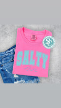 Load image into Gallery viewer, Salty beach shirt, Neon Pink beach shirt Tshirt, Always Salty t shirt, Beach shirt, Spring break tee, Comfort Colors, Don’t be Salty shirt