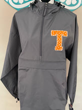 Load image into Gallery viewer, Embroidered rain jacket, lightweight pullover jacket, KY windbreaker, Women’s Tennessee jacket, TN rain jacket, Tennessee outerwear