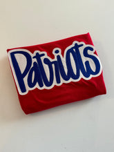 Load image into Gallery viewer, Patriots Shirt, Custom school mascot tee, School spirit tee, Embroidered shirt, Mascot, School Spirit shirt, Game Day,