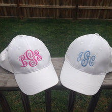 Load image into Gallery viewer, Monogram Women's baseball hat, Embroidered hat, personalized women's baseball hat
