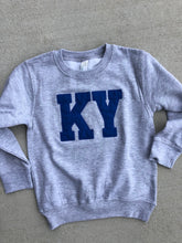 Load image into Gallery viewer, Kentucky sweatshirt, Adult, Youth, Toddler UK sweatshirt, CATS, Ky sweatshirt, Kentucky shirt, Kentucky State sweatshirt, Applique,