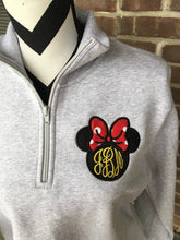 Load image into Gallery viewer, Minnie Monogram Women’s Quarter Zip