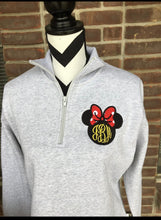 Load image into Gallery viewer, Minnie Monogram Women’s Quarter Zip