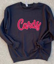 Load image into Gallery viewer, Cardinals sparkle embroidered crewneck