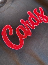 Load image into Gallery viewer, Cardinals sparkle embroidered crewneck