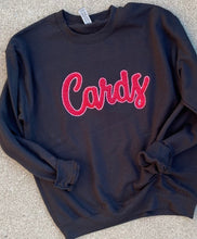 Load image into Gallery viewer, Cardinals sparkle embroidered crewneck