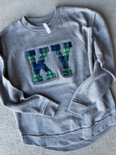 Load image into Gallery viewer, Kentucky Sweatshirt| ANY STATE Embroidered Sweatshirt | Varsity letters |Wildcats | University sweatshirt| Oversized round hem|KY sweatshirt