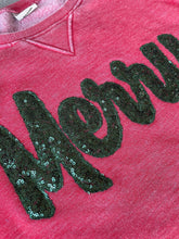 Load image into Gallery viewer, Merry Christmas sweatshirt- Kentucky Christmas, Sequin, Womens, Applique, Christmas shirt, Christmas sweatshirt, Sparkle, Merry,