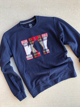 Load image into Gallery viewer, Navy Plaid KY Sweatshirt